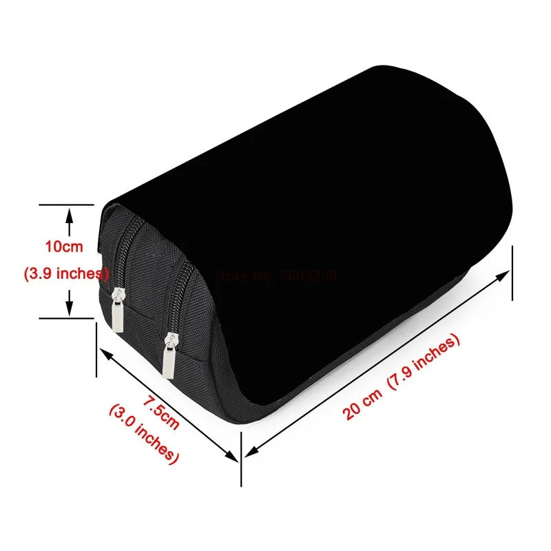 Anime Dragon Ball Goku Vegeta Pencil Case Double-Deck Ultra-Large Capacity Nylon Anime Pencil Bag Student School Supplies Gifts