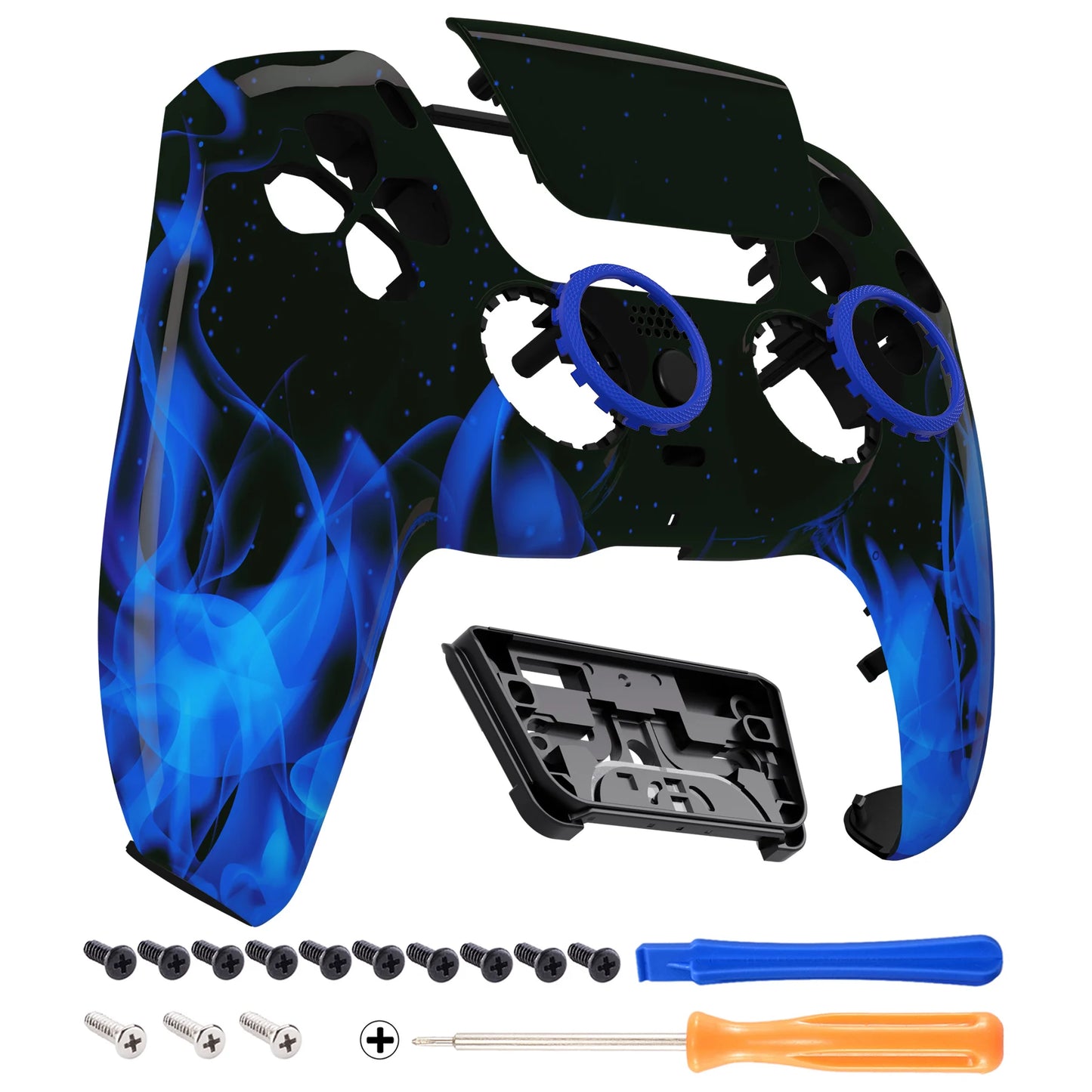 eXtremeRate LUNA Redesigned Replacement Front Shell Touchpad Compatible with ps5 Controller BDM-010/020/030/040/050