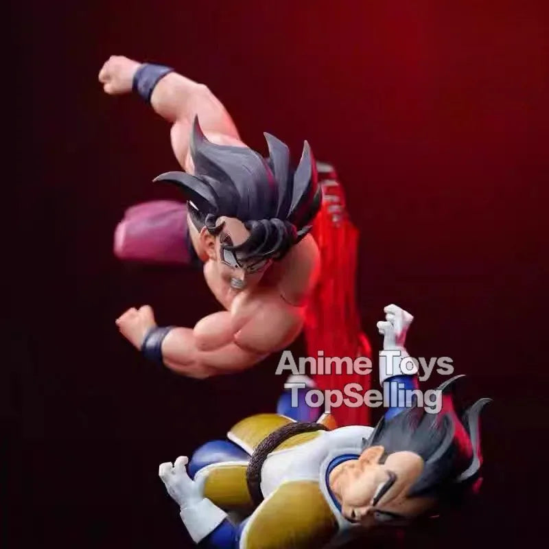 23cm/9.05in Anime Dragon Ball Z Figure Goku Vs Vegeta Figure Goku Figure PVC Vegeta Collectible Model Toys Gifts