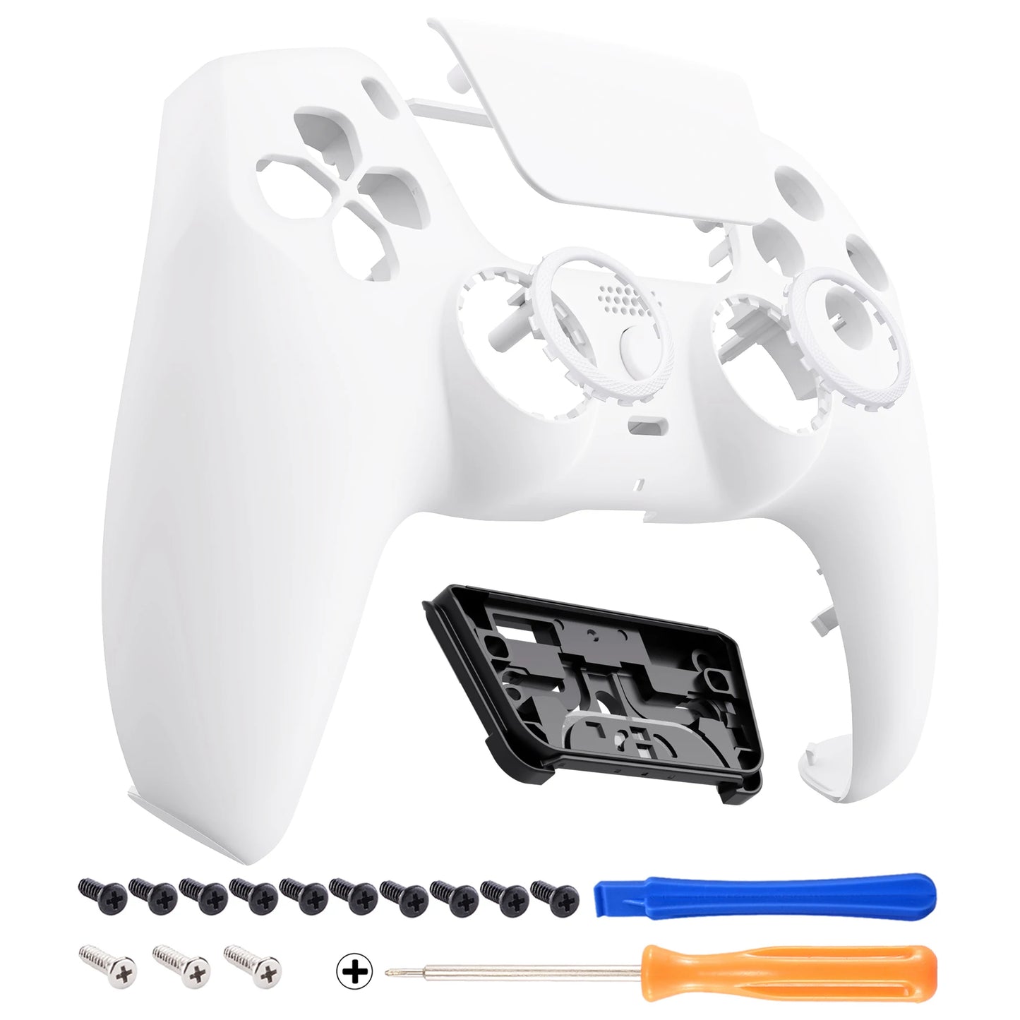 eXtremeRate LUNA Redesigned Replacement Front Shell Touchpad Compatible with ps5 Controller BDM-010/020/030/040/050