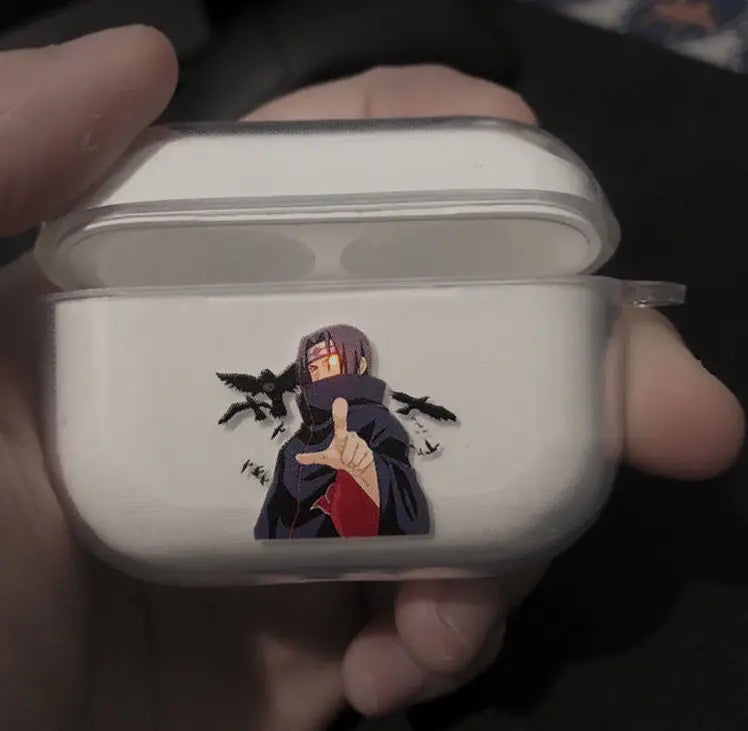 Naruto Headset Case for Apple Airpods 1 2 3Pro Case Anime Transparent Eva Earphone Protective Cases Accessories Headphone Box