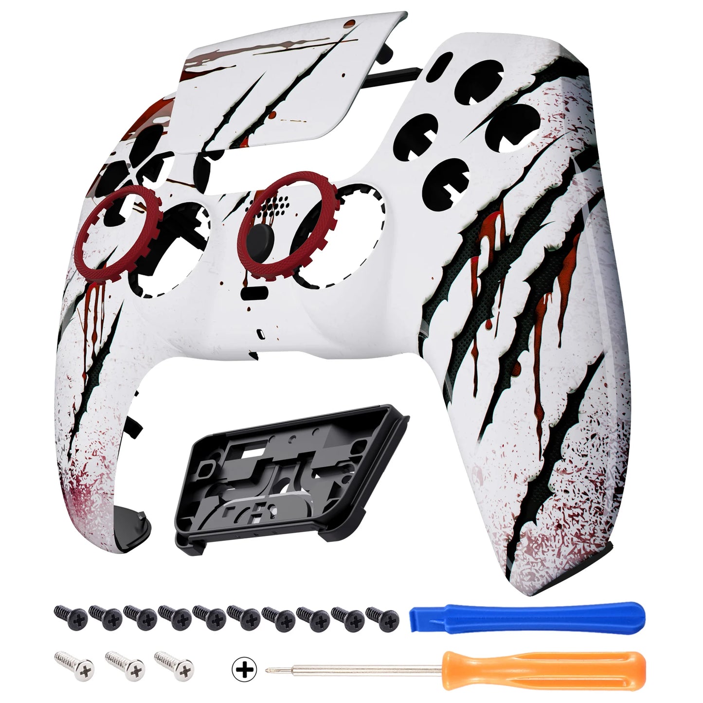 eXtremeRate LUNA Redesigned Replacement Front Shell Touchpad Compatible with ps5 Controller BDM-010/020/030/040/050