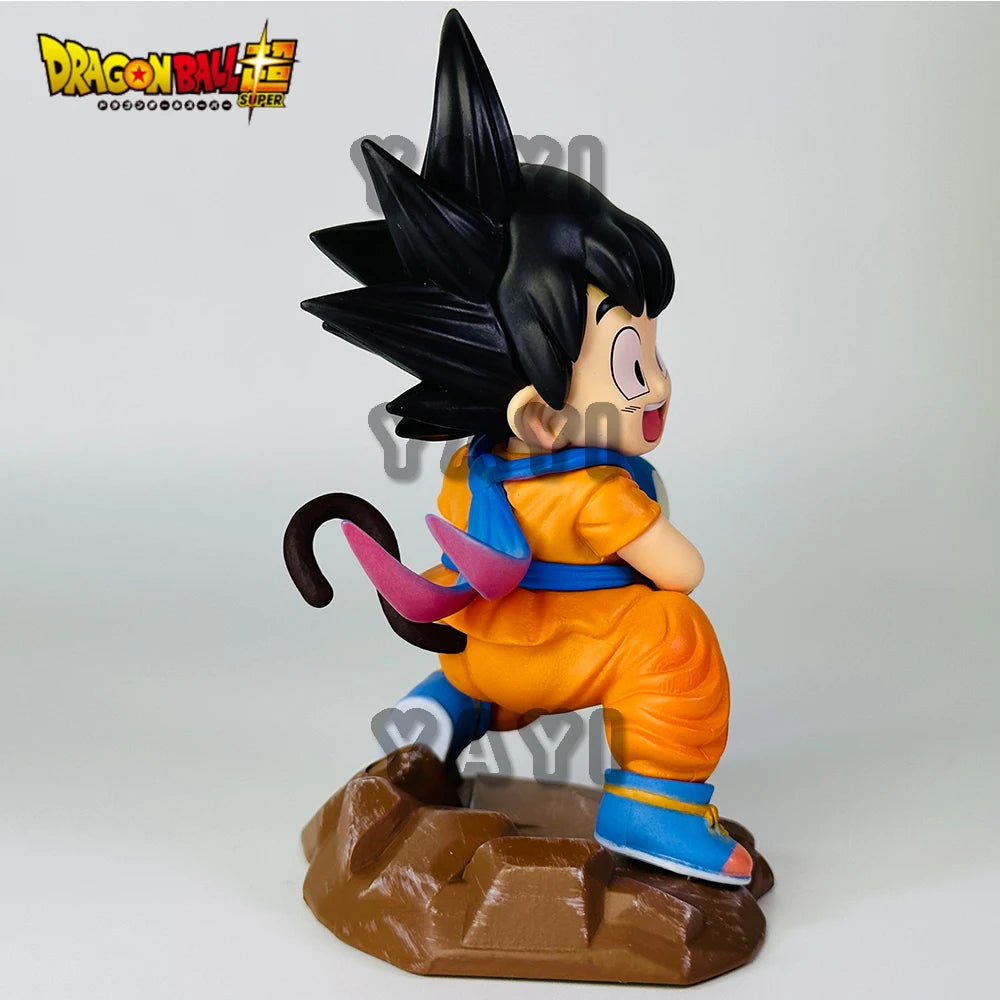 New 10cm Dragon Ball Z Anime Figure Goku Figure Goku Embrace Pura PVC Anime Collectible Model Toys Gifts