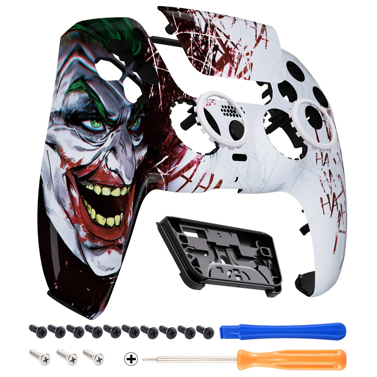 eXtremeRate LUNA Redesigned Replacement Front Shell Touchpad Compatible with ps5 Controller BDM-010/020/030/040/050