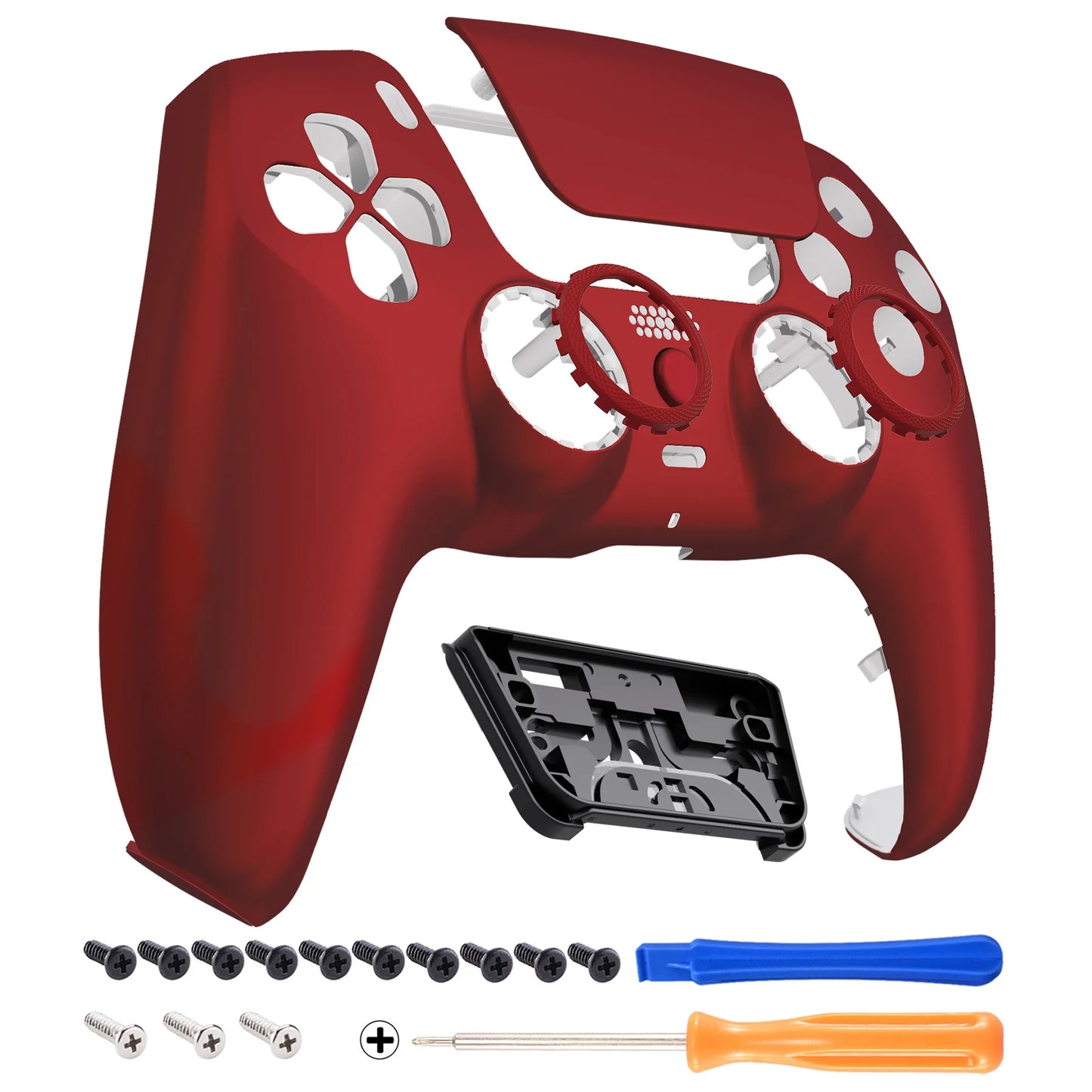 eXtremeRate LUNA Redesigned Replacement Front Shell Touchpad Compatible with ps5 Controller BDM-010/020/030/040/050