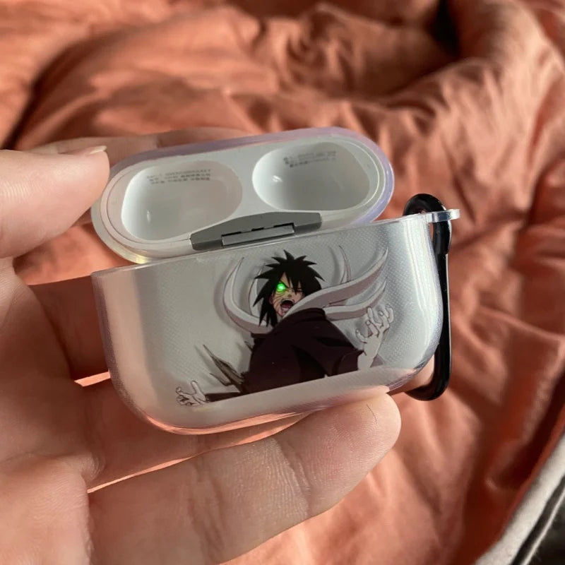 Naruto Headset Case for Apple Airpods 1 2 3Pro Case Anime Transparent Eva Earphone Protective Cases Accessories Headphone Box