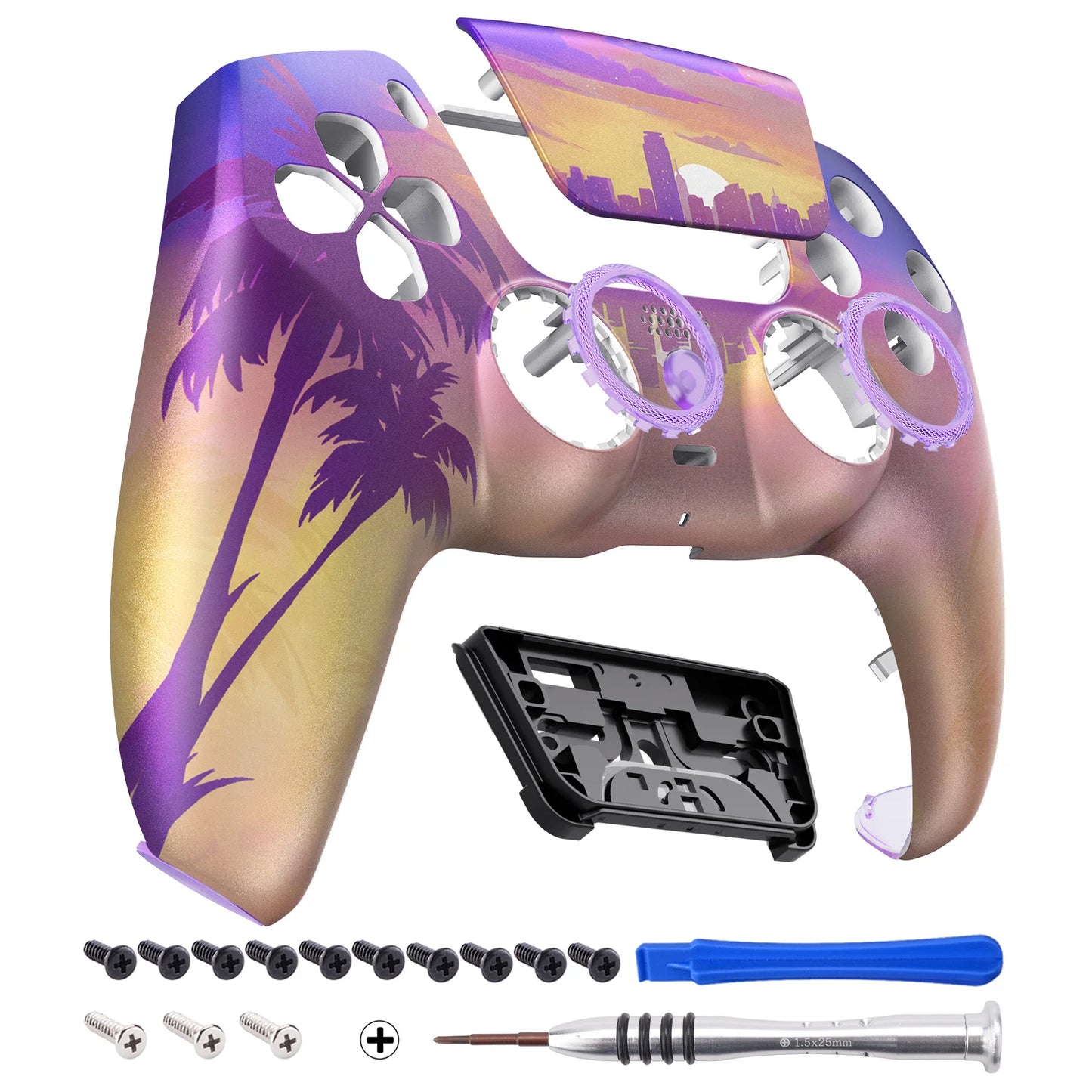 eXtremeRate LUNA Redesigned Replacement Front Shell Touchpad Compatible with ps5 Controller BDM-010/020/030/040/050