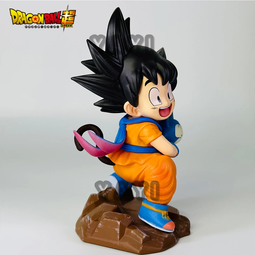 New 10cm Dragon Ball Z Anime Figure Goku Figure Goku Embrace Pura PVC Anime Collectible Model Toys Gifts