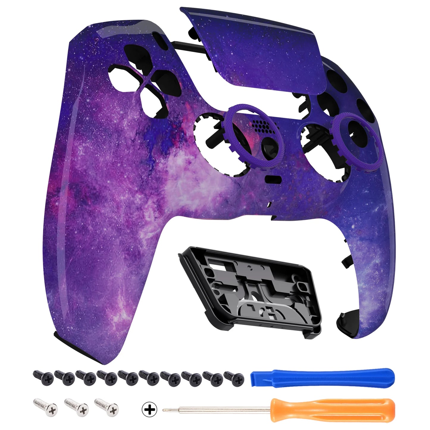 eXtremeRate LUNA Redesigned Replacement Front Shell Touchpad Compatible with ps5 Controller BDM-010/020/030/040/050